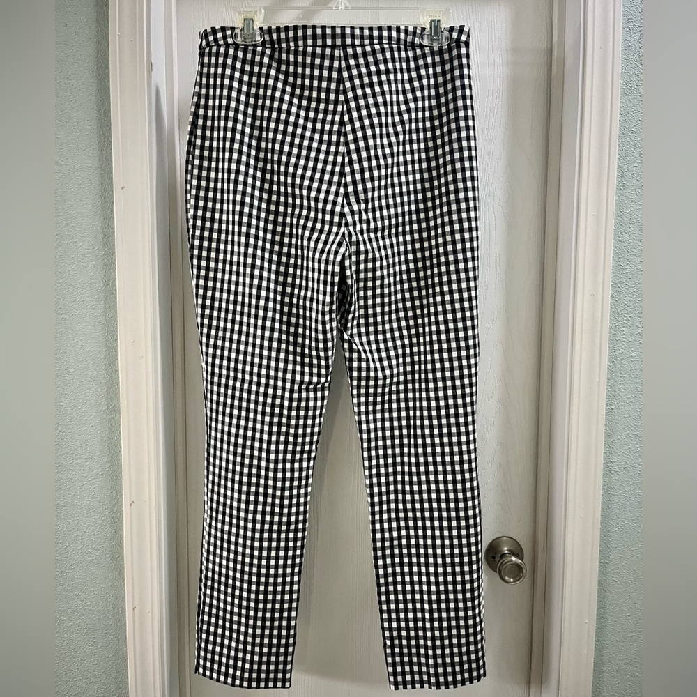 Women’s Black and White Checkered Pants - Picture 2 of 6